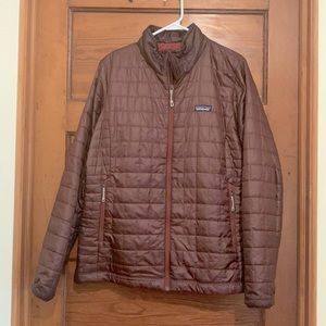 Patagonia Womens Nanopuff jacket in Dark Ruby, size XL